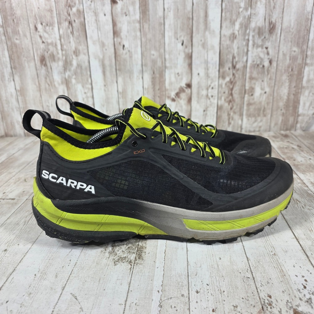 Scarpa Golden Gate ATR Mens Trail Running Shoes Black Lime Green 46 US 12 33076